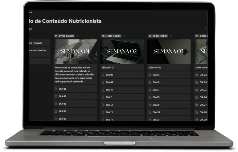 Calendário de Conteúdo no Notion